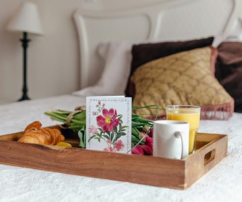Image of Punch Studio Blank Note Cards with Envelopes, Embossed Accents and Textured Box for All Occasions - 5 inch x 3.5 inch each, Set of 10 Cards - Peony (50419)