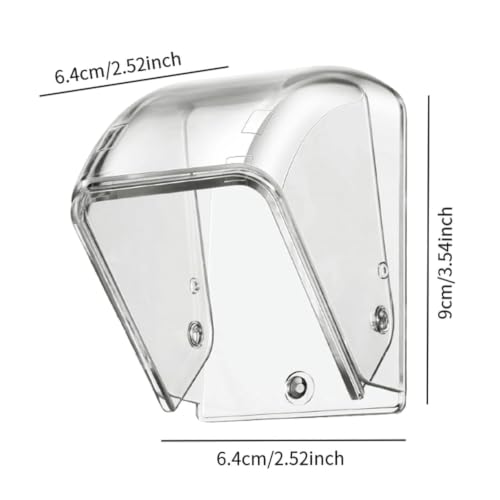 Image of Rain Proof and Dust Proof Door Bell Switch Cover, Out Door Bell Switch Plastic Cover IS55 Switch Board Cover, Electric Power Supply Protectorate or Shock Free Switch Cover