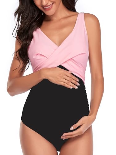 SUMMERSUNSHINE bañador premama Rosa Negro M