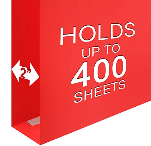 Herkka Extra Capacity Hanging File Folders, 30 Reinforced Hang Folders, Heavy Duty 2 Inch Expansion, Designed For Bulky Files, Medical Charts, Assorted Colors, Letter Size, 30 Pack #TOP3