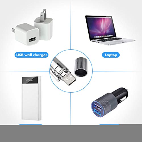 Adaskala engraçado gato caneta lanterna brinquedo LED caneta USB de carregamento 3 modos de iluminaç