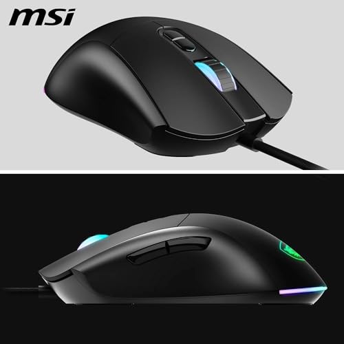 Ratón gaming óptico de 12800 dpi MSI Forge con 1ms de latencia 3