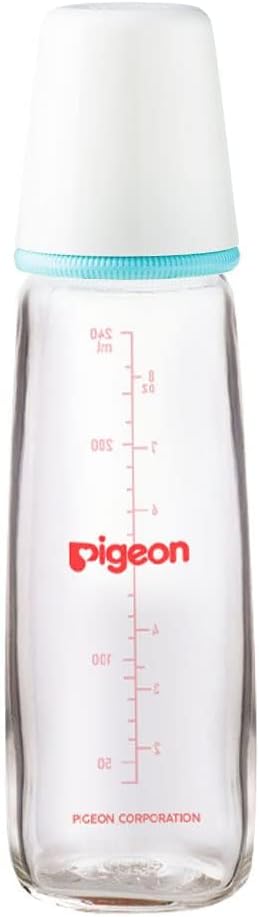 Pigeon Glass Nursing Bottle, Assorted, 4+ Months, 240 ml, Assorted