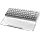 Acrylic Keyboard Wrist Rest Pro- Compact 60% Keyboard- Mechanical Keyboards Ergonomic Palm Rest for Computer Keyboard,Anti-Slip Base,Wrist Pad for Laptop,Office & Home-Easy Typing,Silver