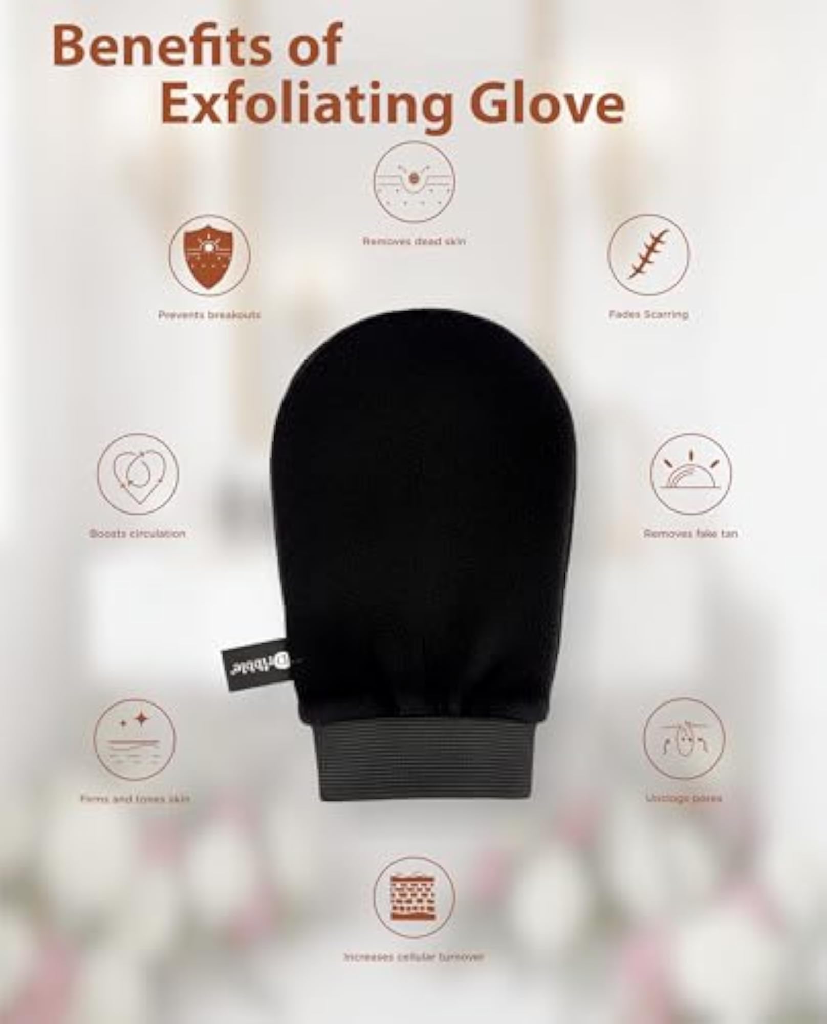 Premium Body Exfoliating Glove & Scrubber for Shower