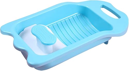 DOITOOL Lavabo para lavar a mano ropa, mini tabla de lavado a mano Tabla de lavado de plástico antideslizante Lavabo de limpieza