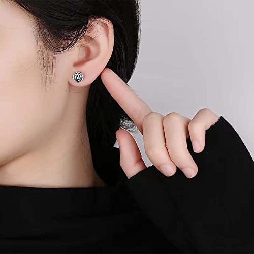 Boucles d'oreilles Om en argent sterling 925 délicates et durables - 3