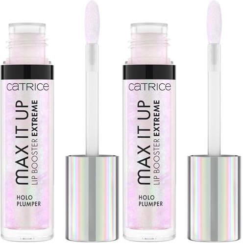 Catrice Max It Up Lip Booster Extreme, n. 050, multicolore, nutriente, volume estremo, ingrandente, vegano, senza conservanti, senza parabeni, senza particelle di microplastica, confezione da 2 (4 ml)