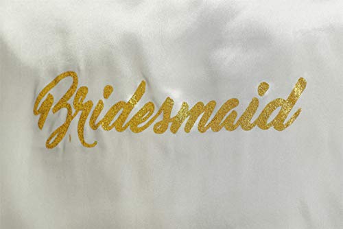 Image of Giova Women Bridal Robe for Bride and Bridesmaid Getting Ready Wedding Party Bathrobe