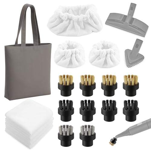 HappyAlley Steam Cleaning Pack Compatible with Dupray Steam Cleaners, 18 Pcs Versatile Accessory Kit: Includes Everything Needed for deep Cleaning on Multiple Surfaces, Seamless Compatibility