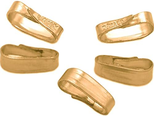5 14K Gold Filled Medium Size Pendant Snap Bails 8mm image 2