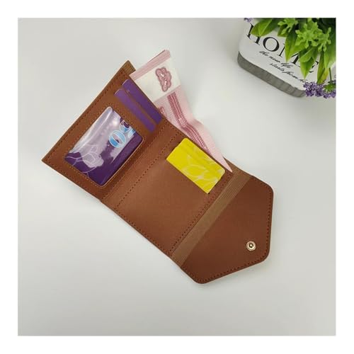 Wallets for Women Small Hasp Girl Credit Card Holder for PU Leather Coin Purse Female Wallet Short Purses for Women (Black 1PCS)3