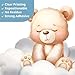 DECOWALL SG2-2407 Sweet Dream Bear Wall Stickers Decals Baby Room Décor Nursery Boy Wallpaper Decorations Home Blue Moon Stars Teddy Peel and Stick Bedroom Playroom Sleeping Cloud
