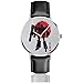 Unisex Business Casual Tran-Sformers Decepticons Japan Watches Reloj de Cuero de Cuarzo