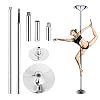 9ft 10ft 11ft 12ft Pole Dancing Pole for Home - Stripper Pole for Heavy Plus Size Pole Dancer - Portable Removable 45mm Dance Pole Spinning and Static, Loads 440lbs