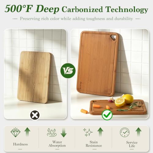 Bamboo Cutting Board 3-Piece Wooden Cutting Board for kitchen - Image 4