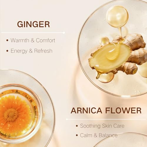 2PCS Ginger Massage Oil for Muscle Relaxation & Skin Hydration,Massage Oils for Massage Therapy,Body Oil for Muscle Pain Relief,Soothing Essential Oil with Vitamin E,Stress Relief & Tired Legs - Image 4