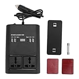 150 W Auto-Wechselrichter, AC 220 V Auto-Wechselrichter mit 4 USB-Anschlüssen...