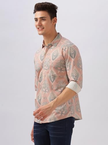 Image of BULLMER Trendy Regular Fit Striped Causal Full Sleeve Shirt for Men.