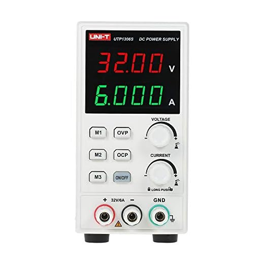 Fuente de Alimentación Regulable Laboratorio 220v,UTP1306S Fuentes Alimentacion Continua Laboratorio Ajustable DC Digital LED Portatil Alta Precision 4 Digitos Corriente Voltaje