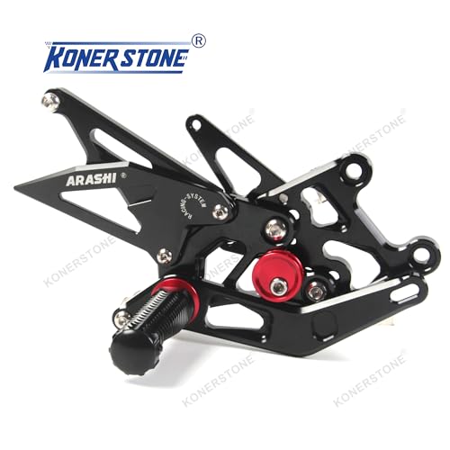 Repose-pieds réglables CBR600RR ABS 2017-2023 noir - Commandes reculées moto