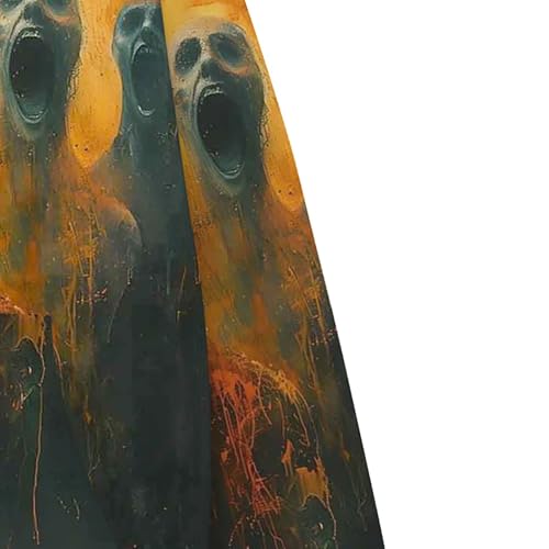 Mens Trendy Oversized Hooded Sweatshirt Halloween Graphic Party Pullover Casual Long Sleeve Loose Fit Wander Hoodie4