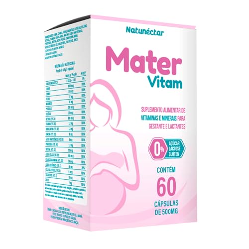 Mater Vitamina Para Gestante Materna 500mg 60 Cápsulas - Natunéctar