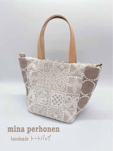 ミナペルホネン フォレストタイル ♡ トートバッグ / ハンドメイド ミナペルホネン ポンピア&フォレストタイル&swingトートバッグ