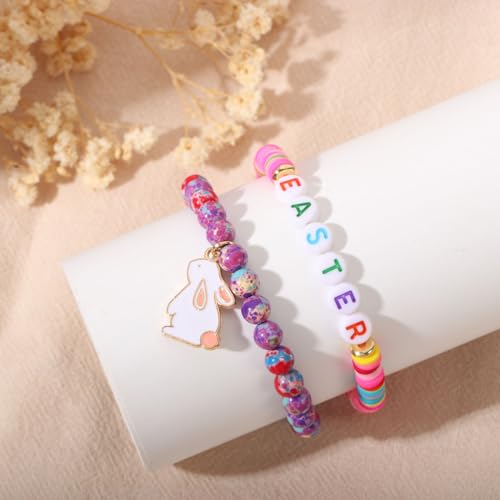 Image of enasal Easter Basket Stuffers for Teens Girls, Nature Stone Easter Gifts Cross Bracelet, Christian Gifts Inspirational Jewelry