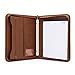 Forevermore Portfolios Portfolio Organizer - 3 Ring Binder with Notepad - 1.5 Inch Rings - Zippered Storage Pockets for Papers, Travel Documents, Presentation Folder, Cards, Passport, Tickets - Brown