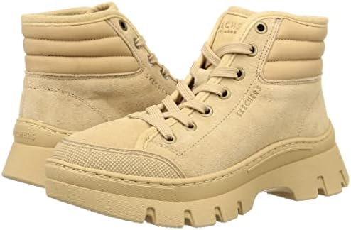 Skechers Women's Roadies Surge-YES 2 Suede Sneaker, TAN, 10 | Image 6