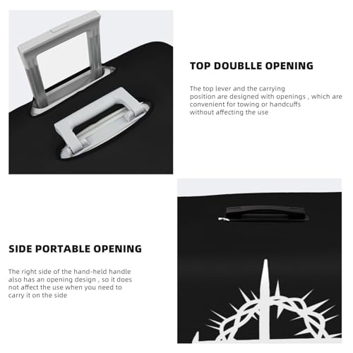 Travel Luggage Cover Jesus Cross Nail Fashion Washable Baggage Suitcase Protector Fit For 18-32 Inch Luggage4