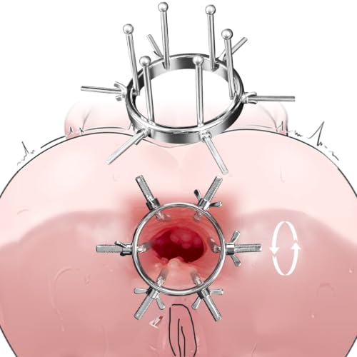 Adjustable Anal Plug Expander Hollow Tunnel Butt Plug Vaginal Anal Stretcher Stainless Steel Anal Sex Toys for Men Women