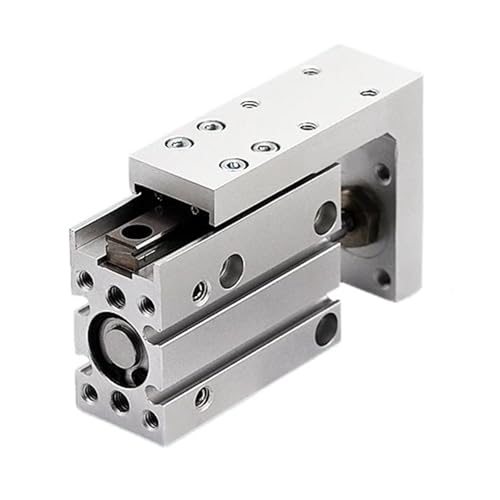 Vérin pneumatique MXH6 double tige et guide de précision à course 25mm - 2