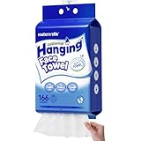 matern'ella Hanging Dry Wipes 166 Counts Face Towel Washcloth Facial Cleansing Thickened Makeup Remover Disposable Soft Face Towelettes for Sensitive Skin Fragrance and Alcohol Free Wet Dry Dual Use