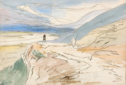 Tableaux Sur Toile Edward Lear Tepelene avril Décoration Murale Moderne 60x90cm