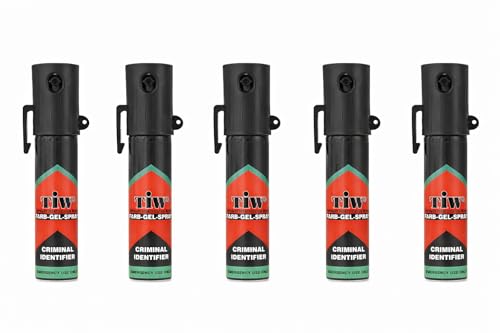 Lot de 5 HOERNECE Spray De Défense -20 ML- Tiw Farb-Gel Format : Sac a Main Femme, Sacoche Homme, Veste, Sac a Dos
