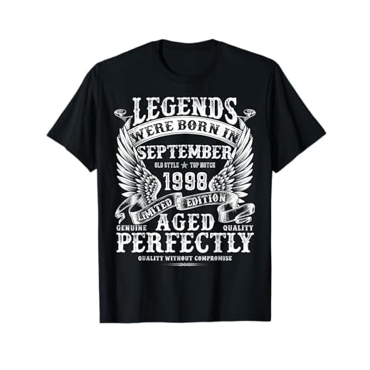 Regalos de cumpleaños de 27 años para Hombres Septiembre 1998 Cumpleaños Camiseta