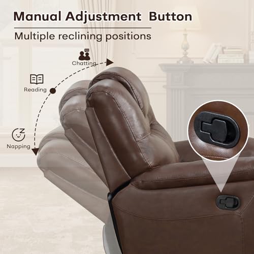 ANJ Genuine Leather Recliner Chair
