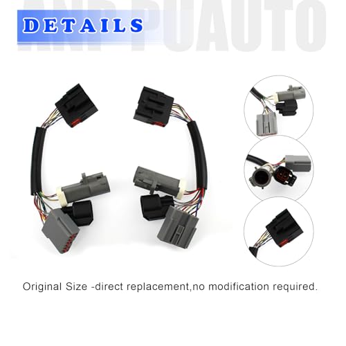 ANP PUAUTO 2 Pcs Tow Mirrors Adapter for Ford F250 F350 F450 F550 Super Duty Truck 1999-2007 Mirrors Conversion Harness Wiring Connector