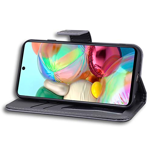 Greaked for Samsung A01/A11/M11 Capa protetora de couro PU com compartimento para cartões e celular