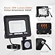 GRIFEMA 20W LED Strahler Mit Bewegungsmelder, 2200LM, 6500K Kaltweiß, IP66 Wasserdicht, 180° Verstellbare Halterung Für Garten, Garage, Hof & Außenbeleuchtung, Schwarz