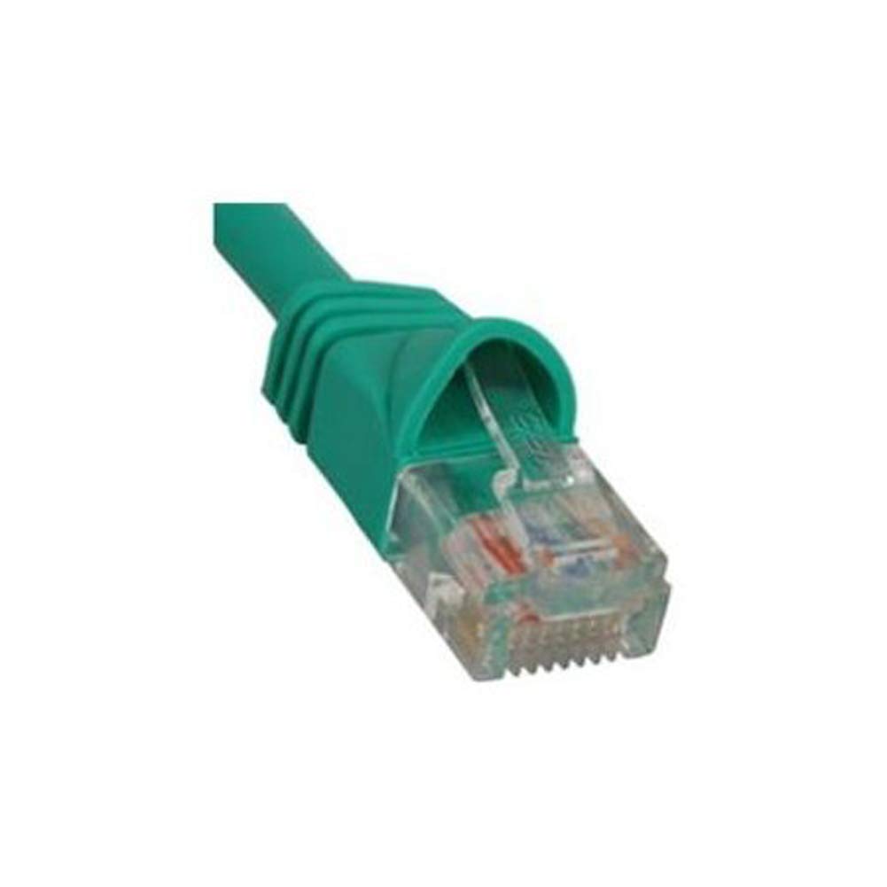 ICC CAT5e Molded Boot Patch Cord, Green, 7 FT, Single