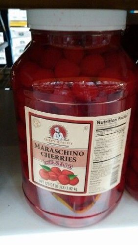 Chef's Quality: Maraschino Cherries with Stem 1 Gallon (2 Pack)