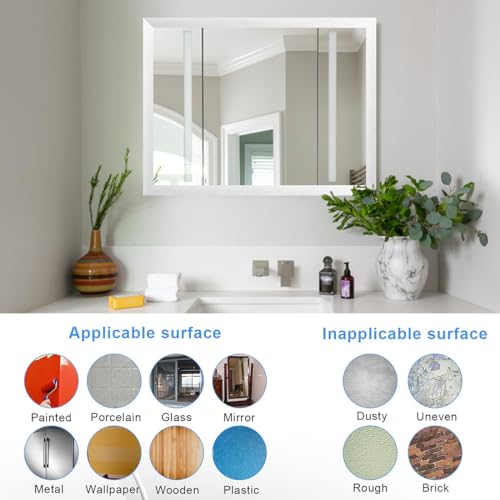 Flexible selbstklebende Metallleiste, Dekorative Zierleiste Zierleisten Selbstklebend Silber Edelstahl Wandleisten Deckenleisten Spiegelstreifen für Wand Spiegel Möbeldekor 5mx2cm