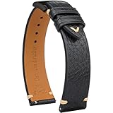 Quick Release&Easy Install: Das ergonomische Design des Lederarmbandes ermöglicht es Ihnen, die Uhr leicht zu installieren und zu entfernen. Schieben Sie einfach den Schnellverschlussknopf auf die hintere Lasche. Einfache, bequeme und genaue Installation der Uhr in Sekunden, security&firm