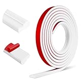 Moulure murale adhésives plafond moulure décoratives pour cadre de miroir décoration murale (22mm×3m, Blanc)