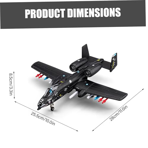 Avión realista A10 Warthog decoración de escritorio y salón 2