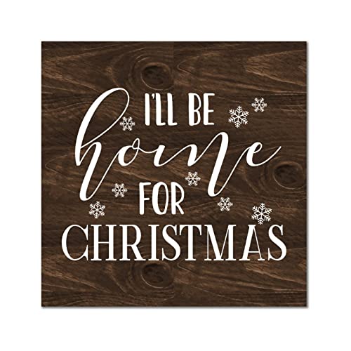Plaque murale en bois pour habiller un mur vide Déco Noël Rétro 30cm