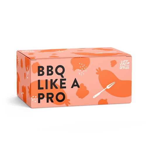 Just Spices BBQ Gewürzbox I 6 Gewürzmixe für Marinaden, Rubs und Beilagen I In schöner Geschenkbox I Gewürzbox